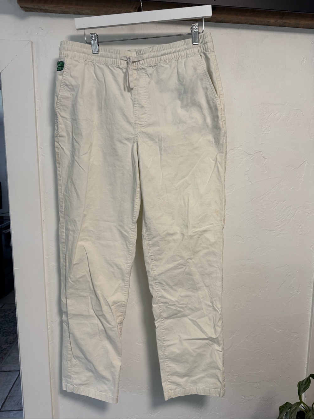 Empyre Cream Drawstring Casual Pants